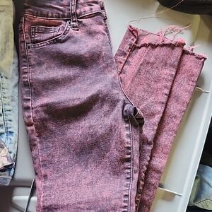 Pink Acid Wash Women's Jeans